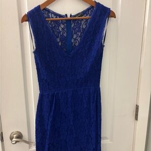 Babaton Lace Sleeveless Dress - Royal Blue